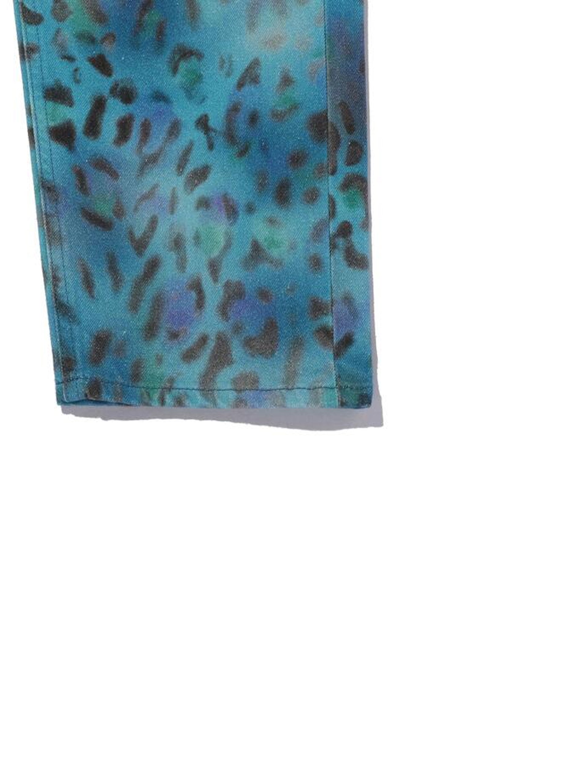 NAPA BY MARTINE ROSE LEOPARD JEANS BLUE