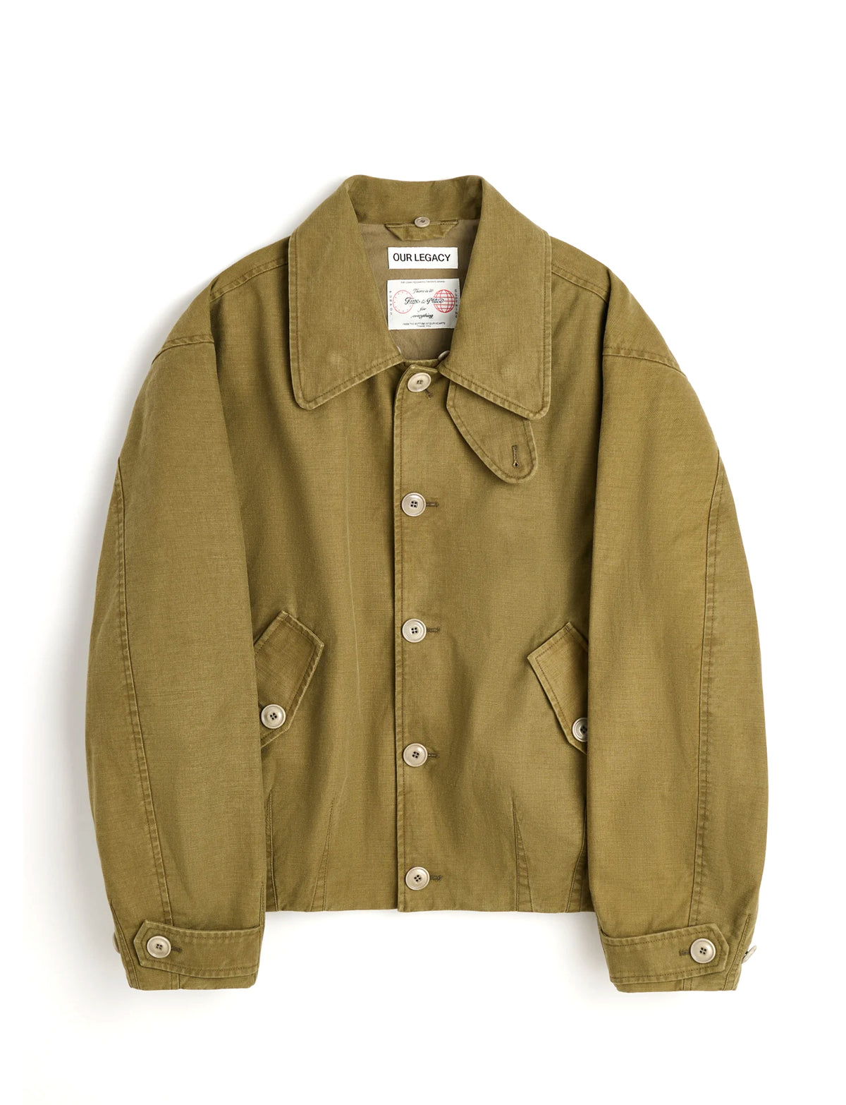 OUR LEGACY AERIAL JACKET Pigment Khaki Knife Edge Twill