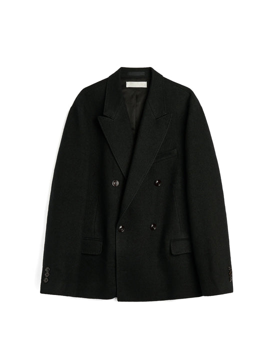 OUR LEGACY HALT BLAZER Miner Black Feral Wool