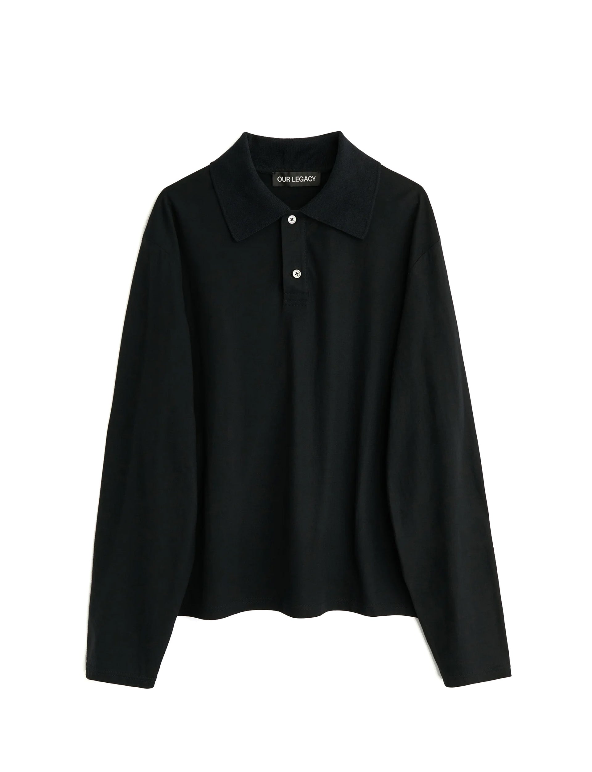 OUR LEGACY RUBY LONSLEEVE Black High Twist Jersey