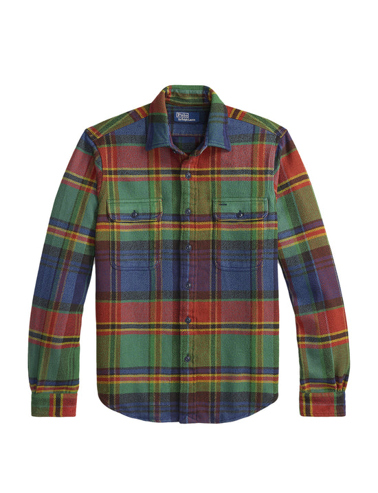 POLO RALPH LAUREN CLASSIC FIT PLAID FLANNEL WORKSHIRT