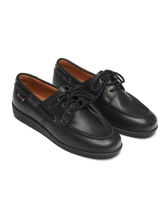 SEBAGO GARY JOBSON Black Men's Leather Boat Shoe