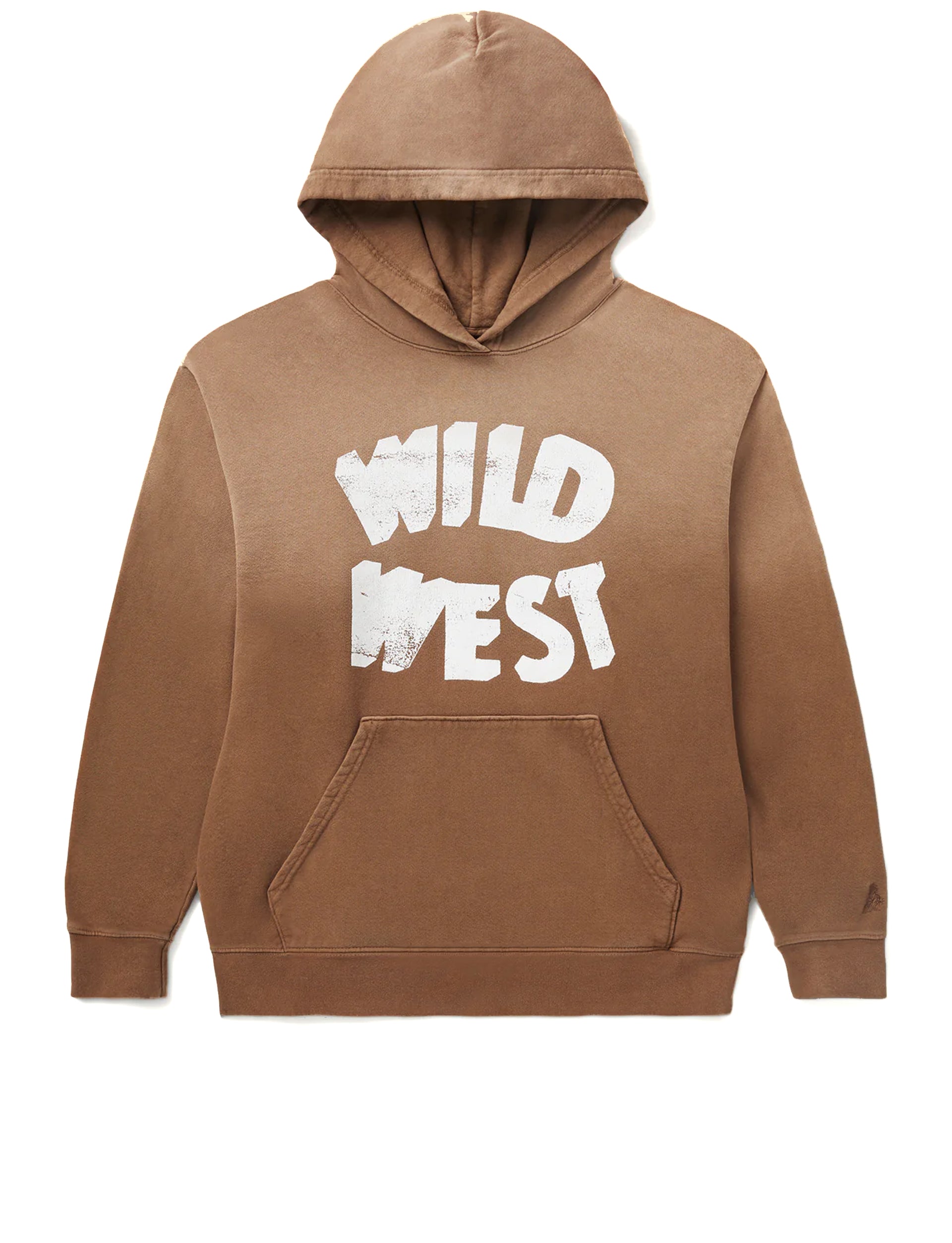 ONE OF THESE DAYS WILD WEST HOODED SWEATSHIRT BROWN