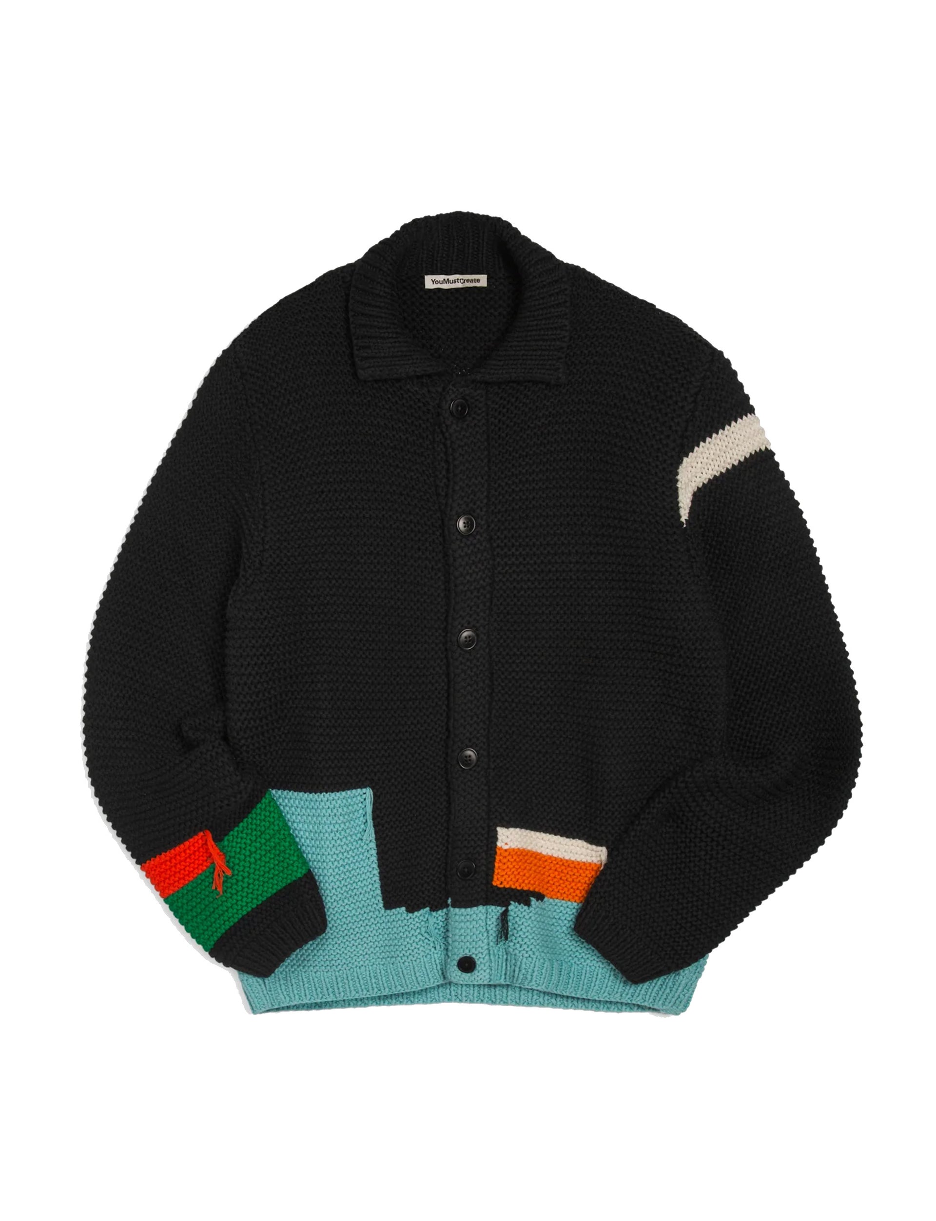 YouMustCreate Baker Cardigan Black