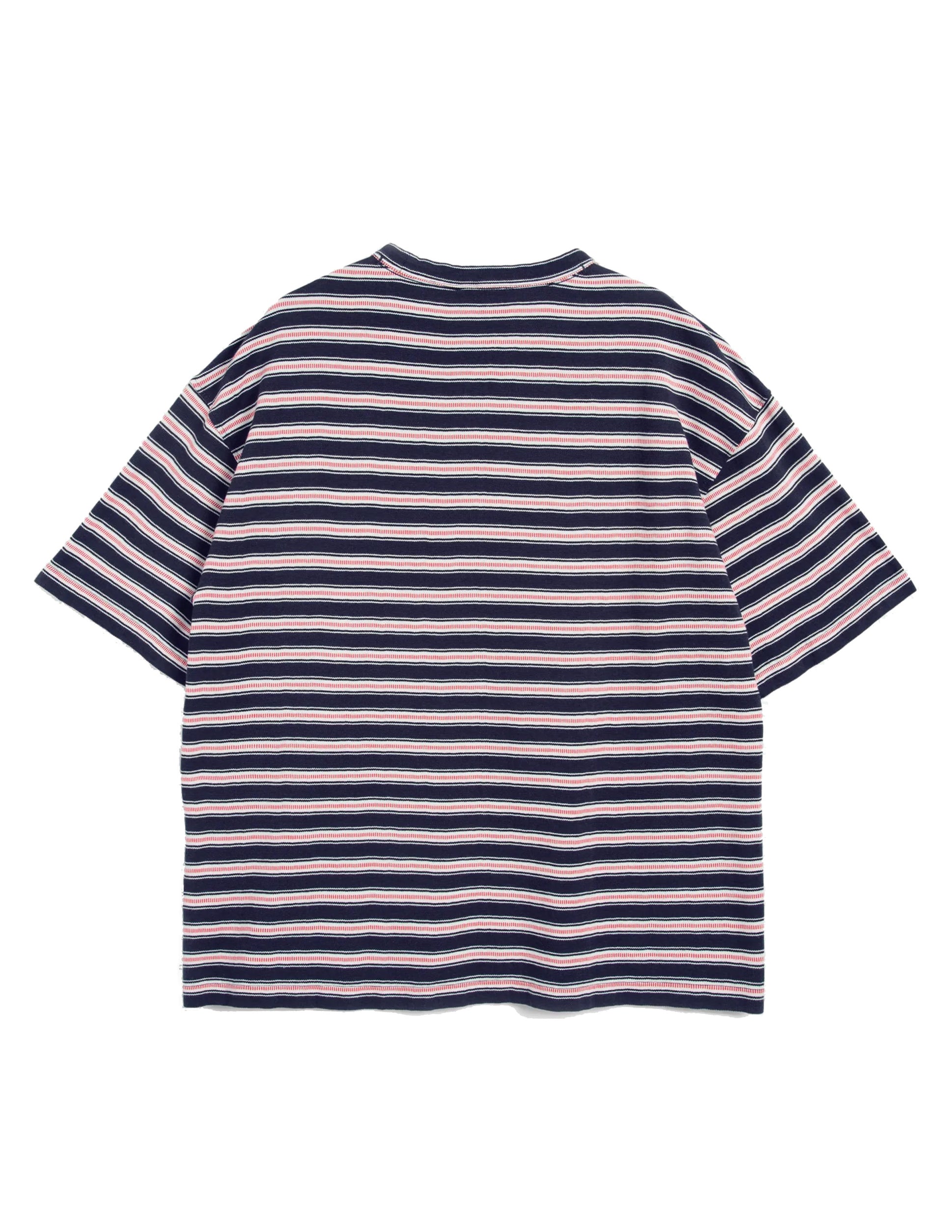 YouMustCreate TRIPLE T SHIRT STRIPED NAVY