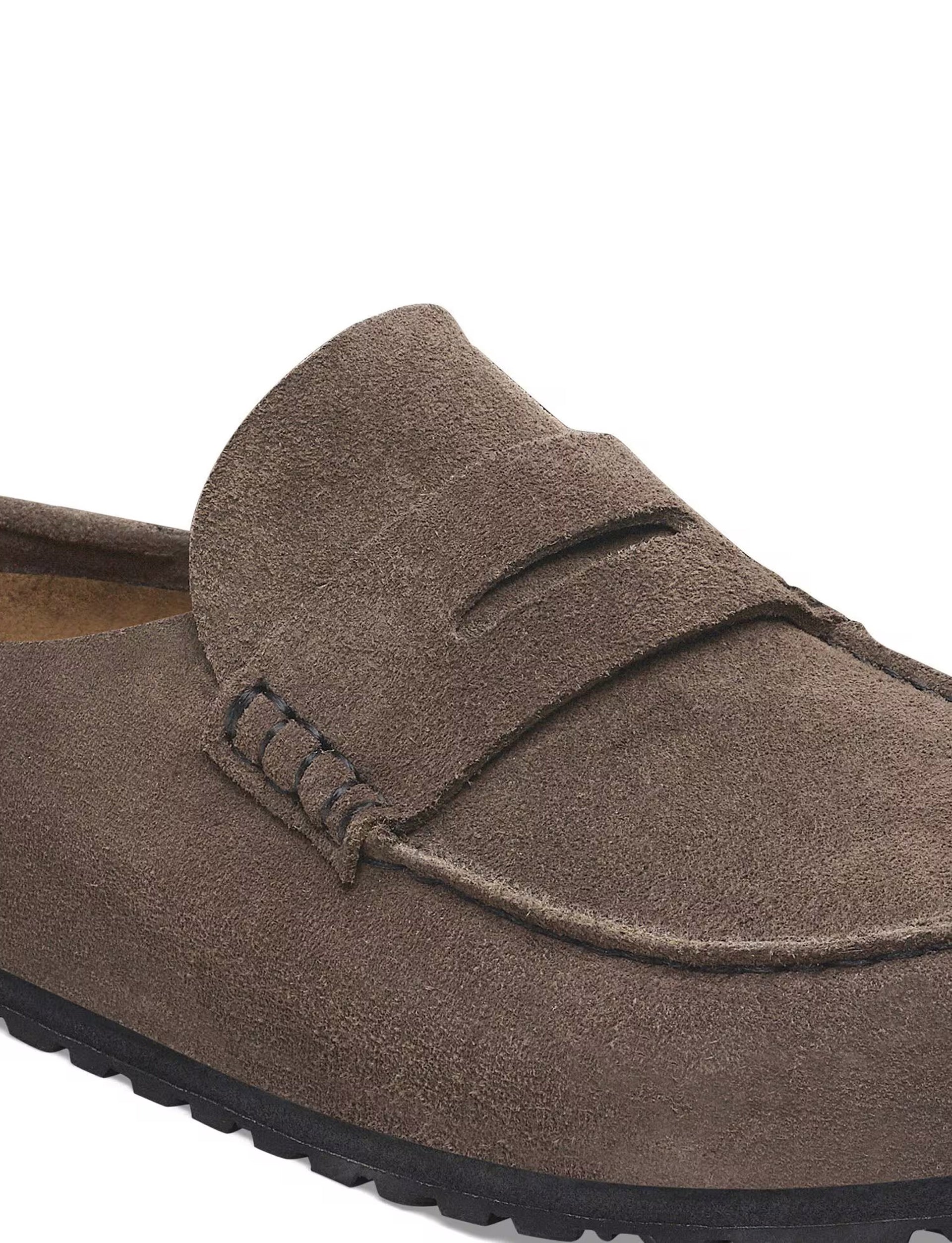 BIRKENSTOCK Naples Wrapped Suede Leather - Concrete Gray