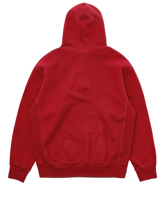 Khakis Half Button Hoodie Red