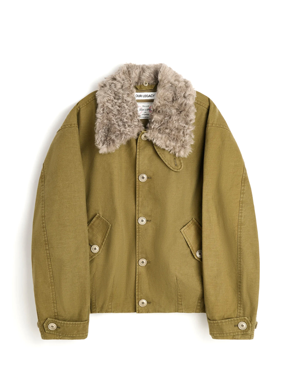 OUR LEGACY AERIAL JACKET Pigment Khaki Knife Edge Twill