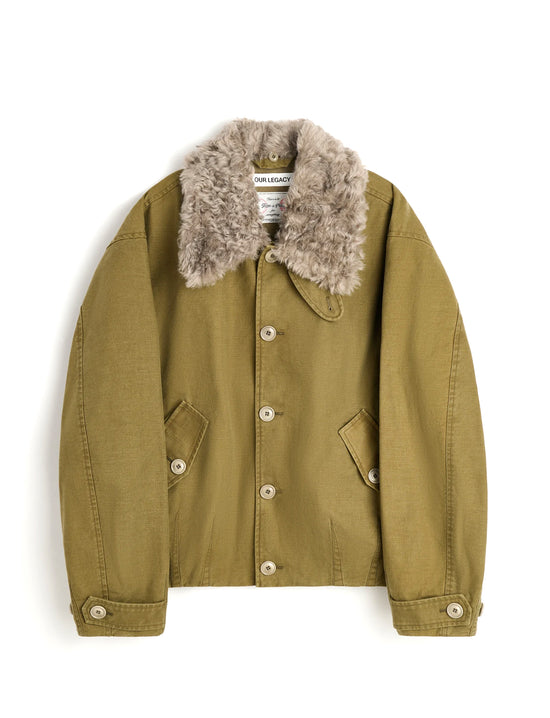 OUR LEGACY AERIAL JACKET Pigment Khaki Knife Edge Twill