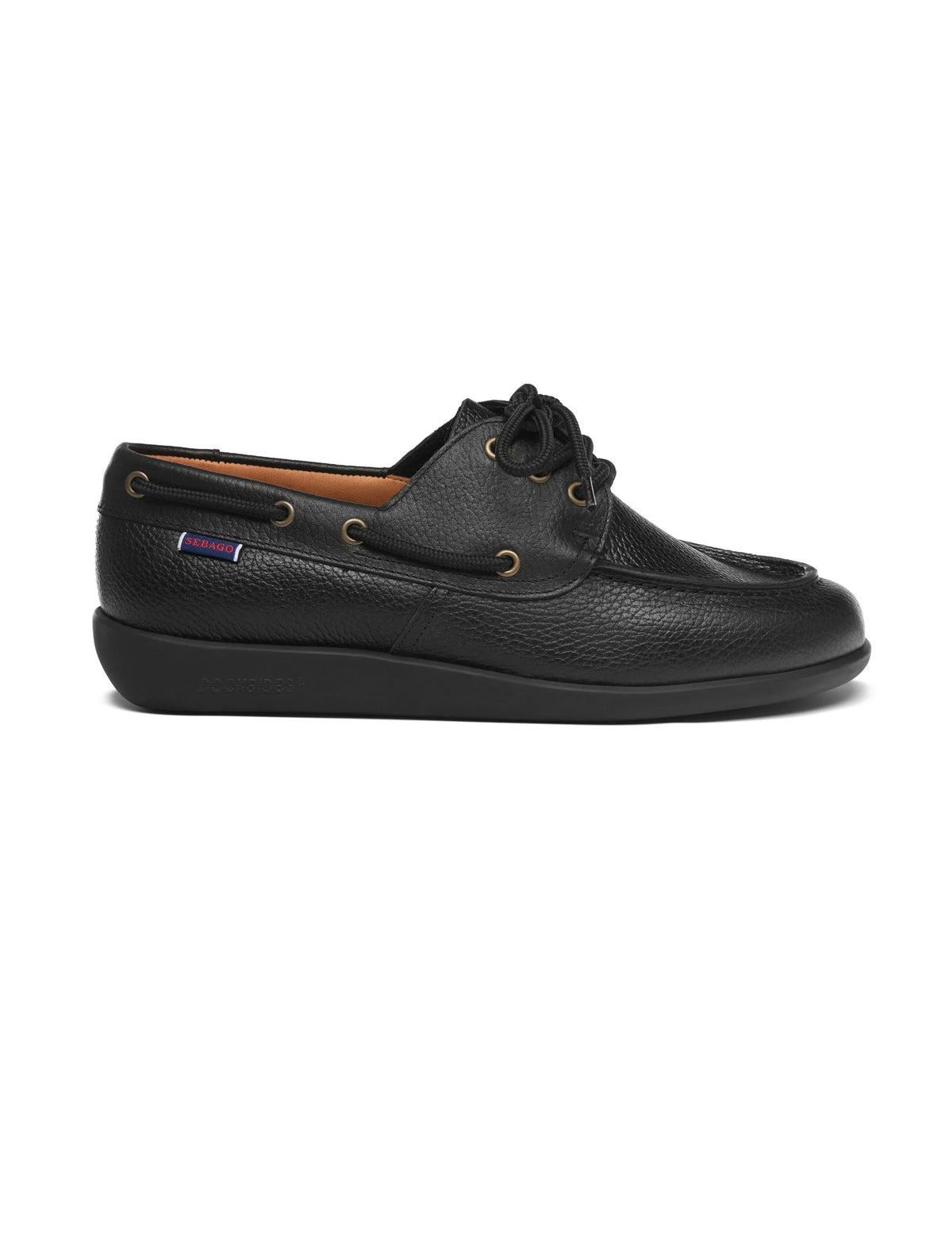 SEBAGO GARY JOBSON Black Men's Leather Boat Shoe