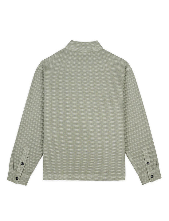 BRAIN DEAD Waffle Button Front Shirt - Stone