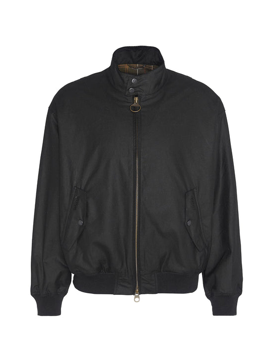 BARACUTA X BARBOUR WAX JACKET 60Z WAXED COTTON BLACK