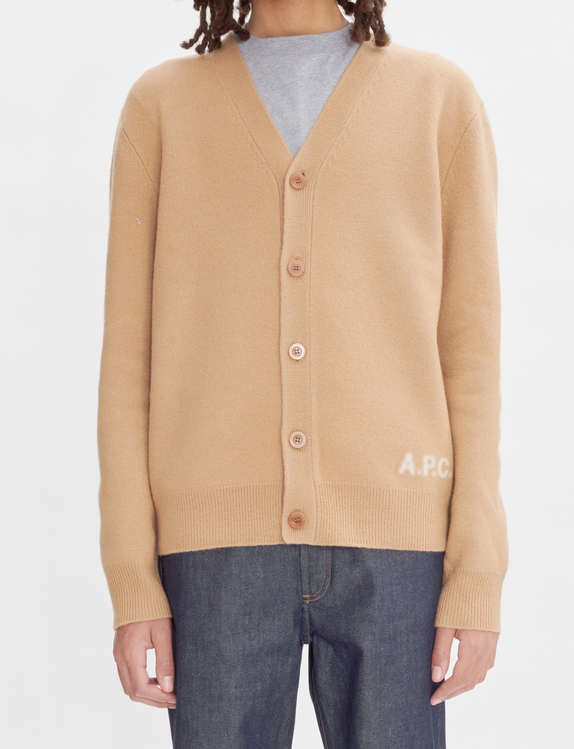 A.P.C. CARDIGAN KENNY CAMEL