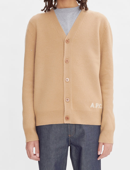 A.P.C. CARDIGAN KENNY CAMEL