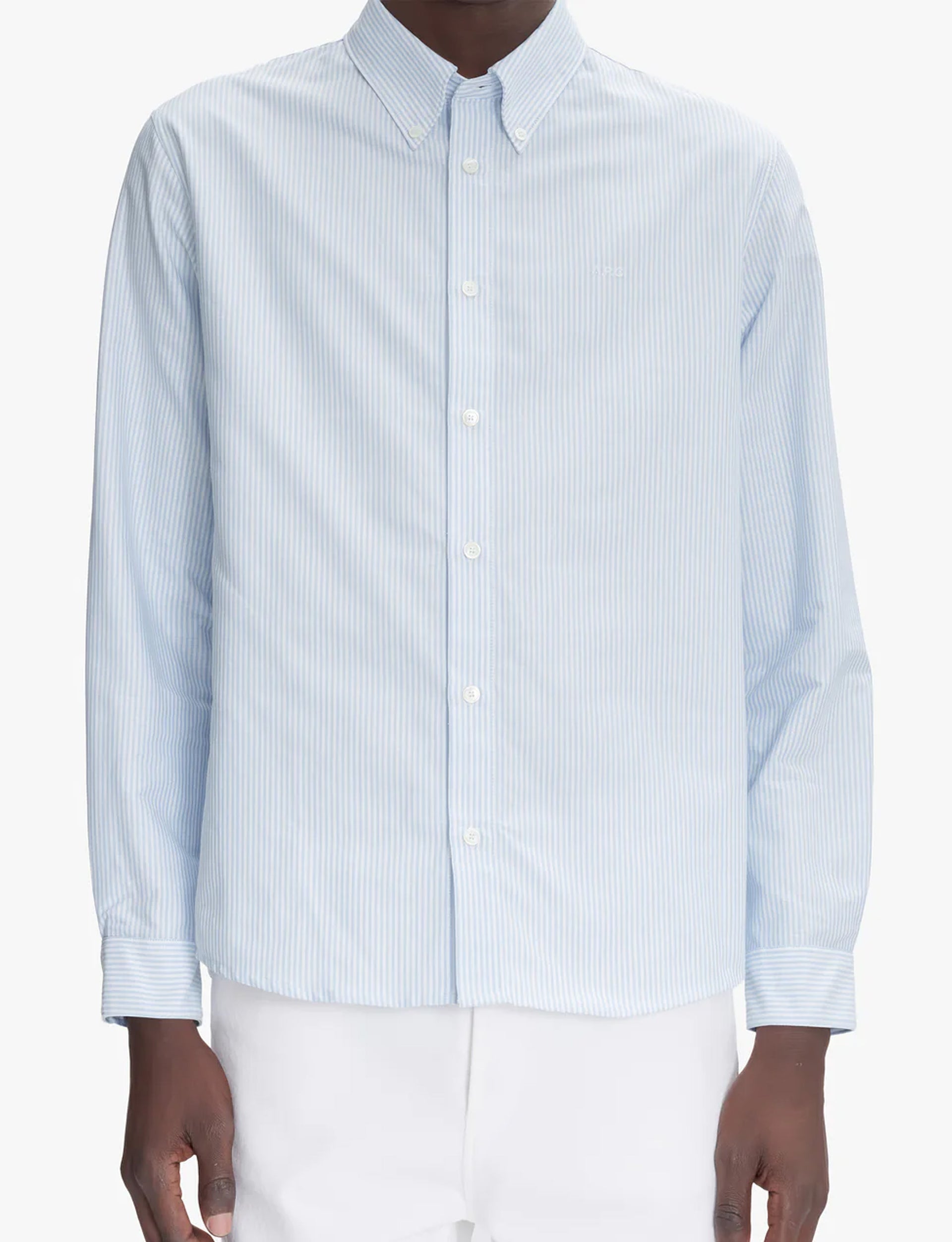 A.P.C. CHEMISE NEW GREG IAA BLUE