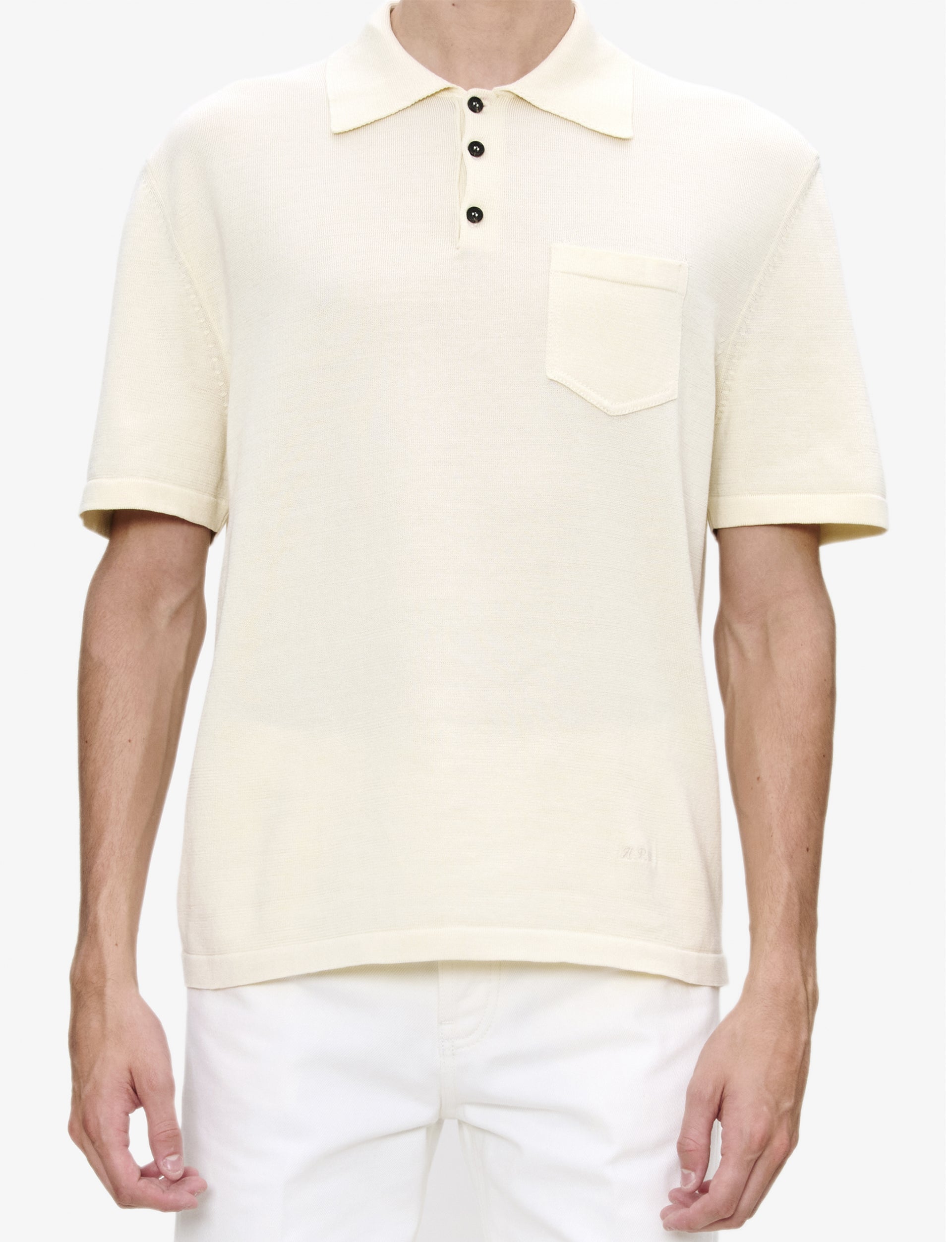 A.P.C. POLO COLIN ECRU