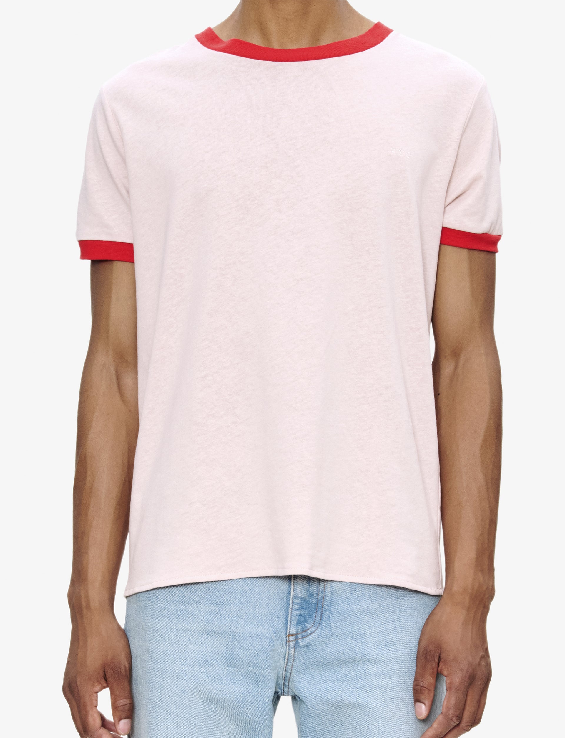 A.P.C. T-SHIRT JULES FAA PINK