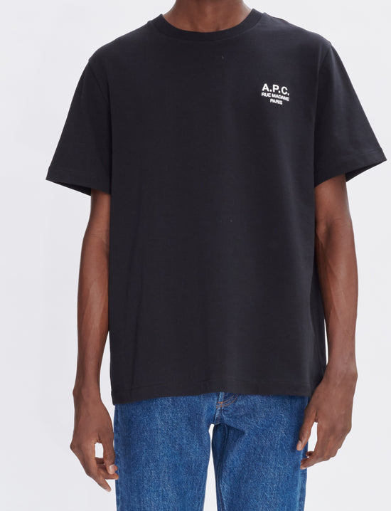 A.P.C. T-SHIRT STANDARD RUE MADAME GOTS BLACK