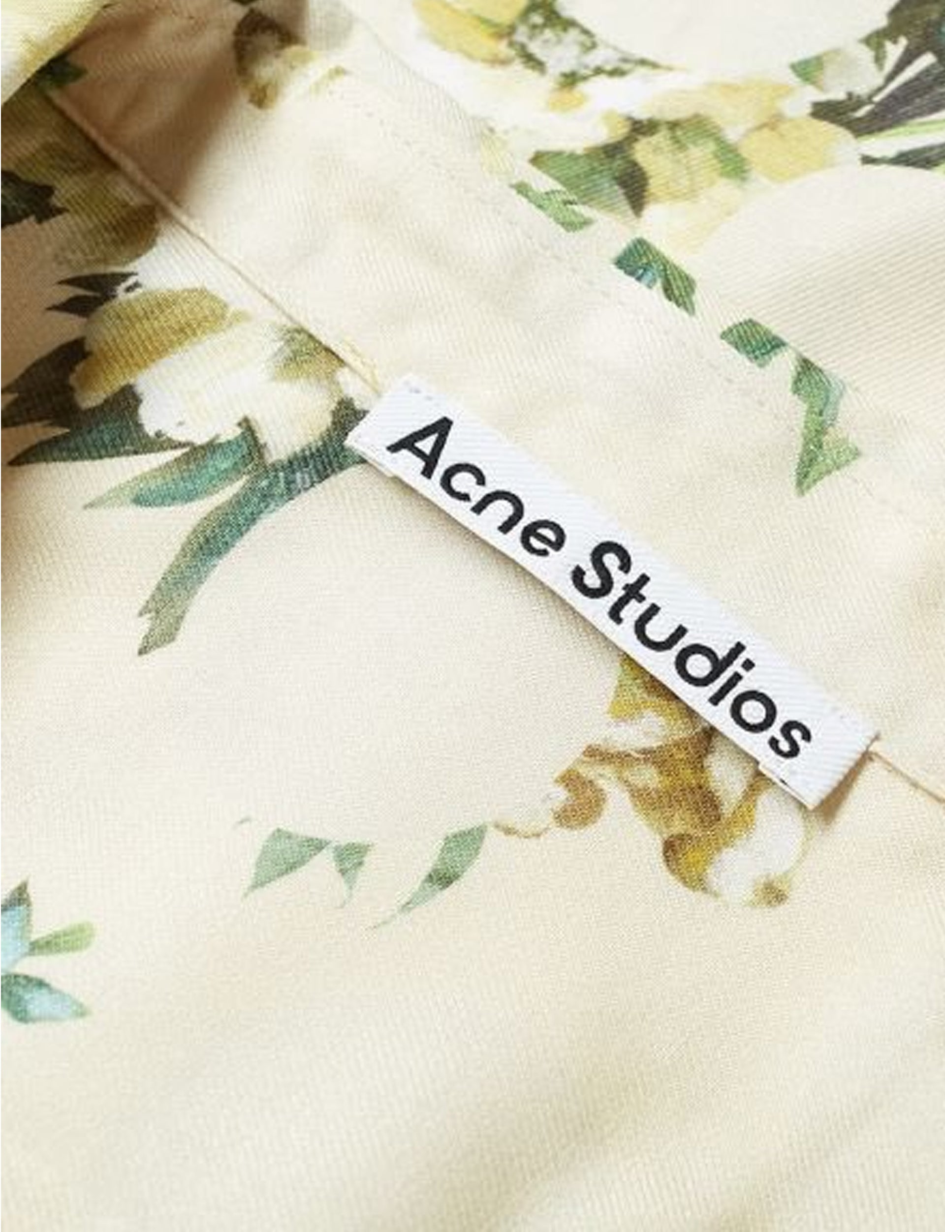 ACNE STUDIOS SIMON LS FLORAL POLKA WHITE