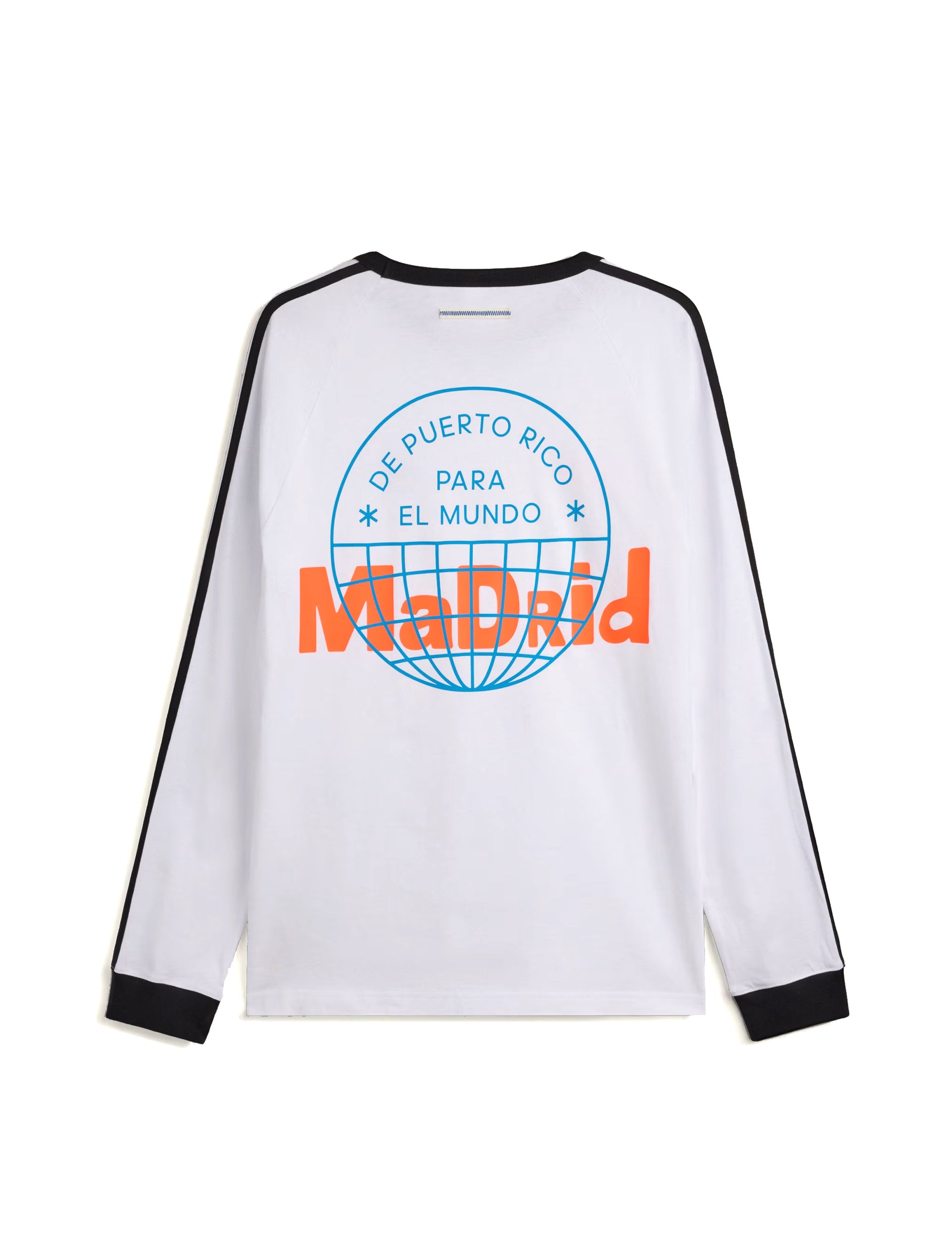 ADIDAS ORIGINALS BAD BUNNY LONGSLEEVE TEE WHITE MADRID WHITE