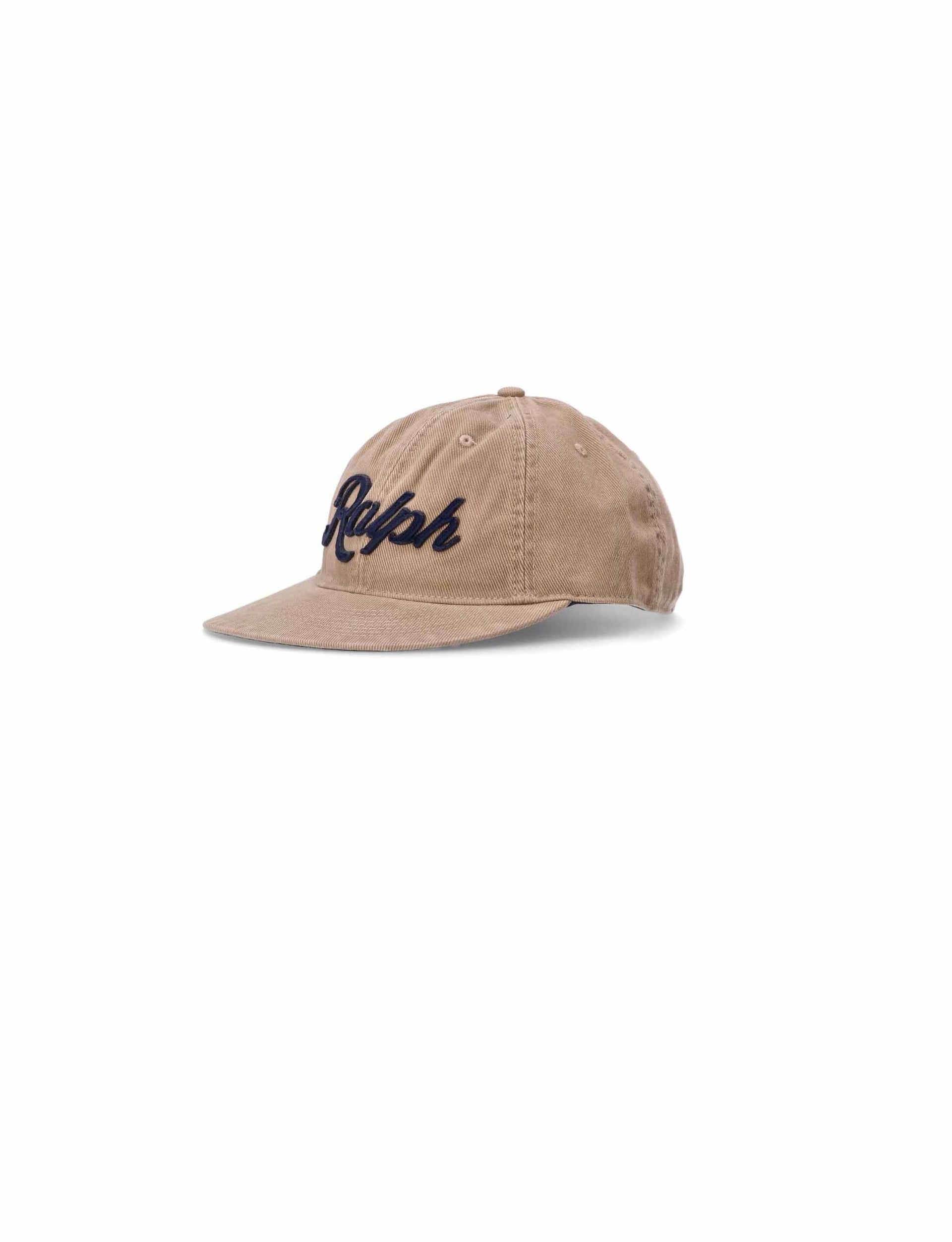 POLO RALPH LAUREN APPLIQUÉD TWILL BALL CAP BEIGE