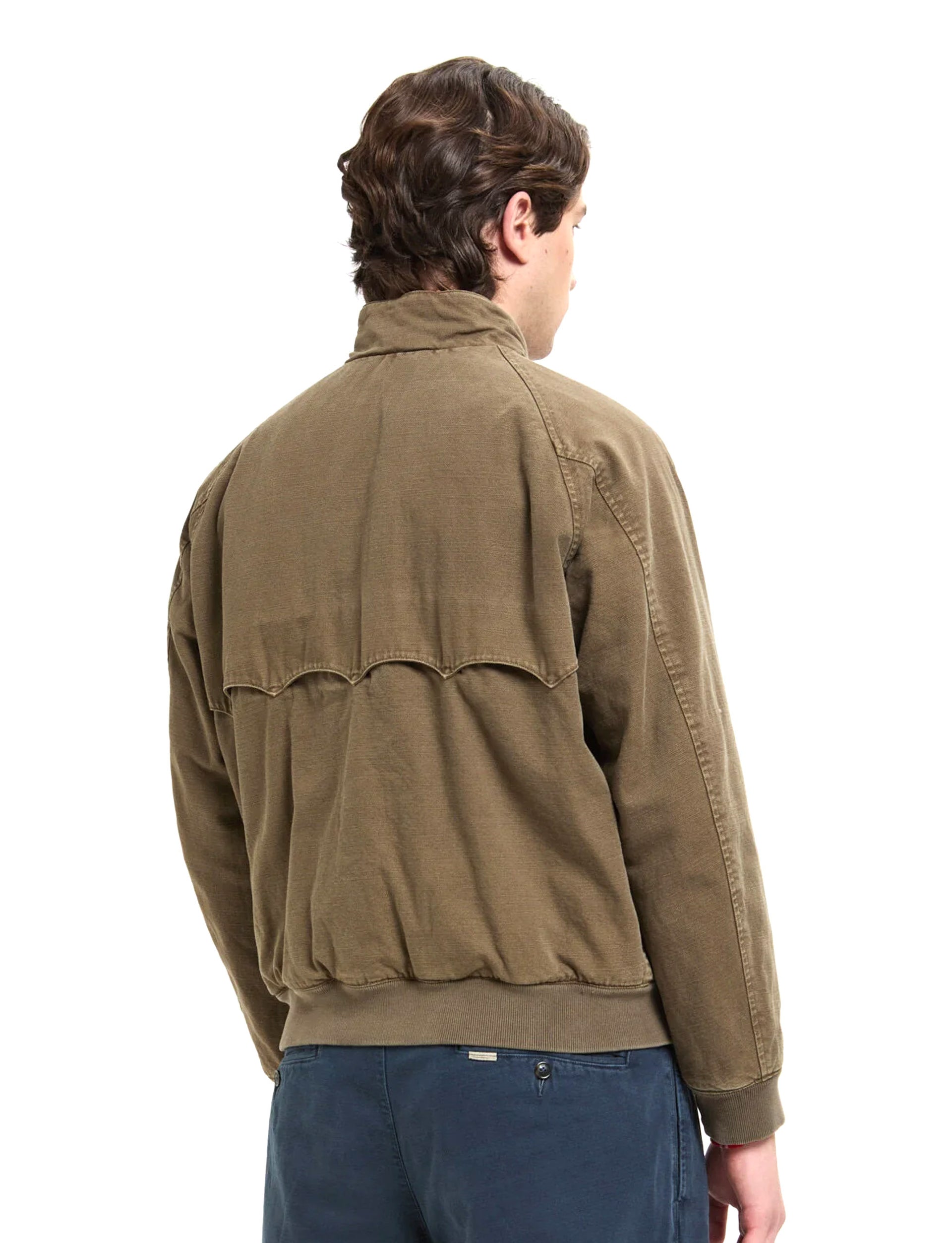 BARACUTA WAXED G9 POCKET WAXED COTTON Tarmac Green