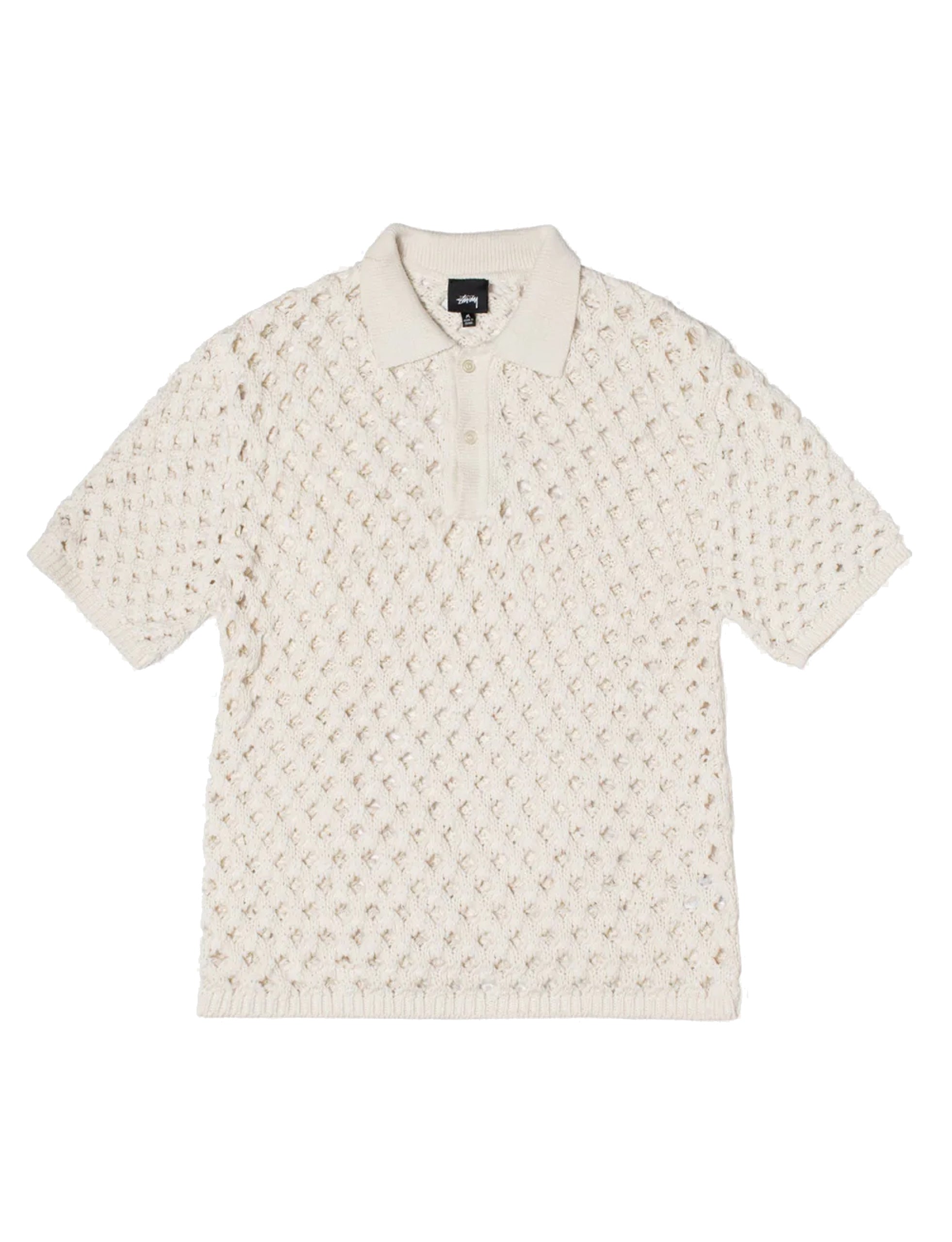 オリンピック STUSSY ステューシー ニットポロ メッシュポロ knit polo ...