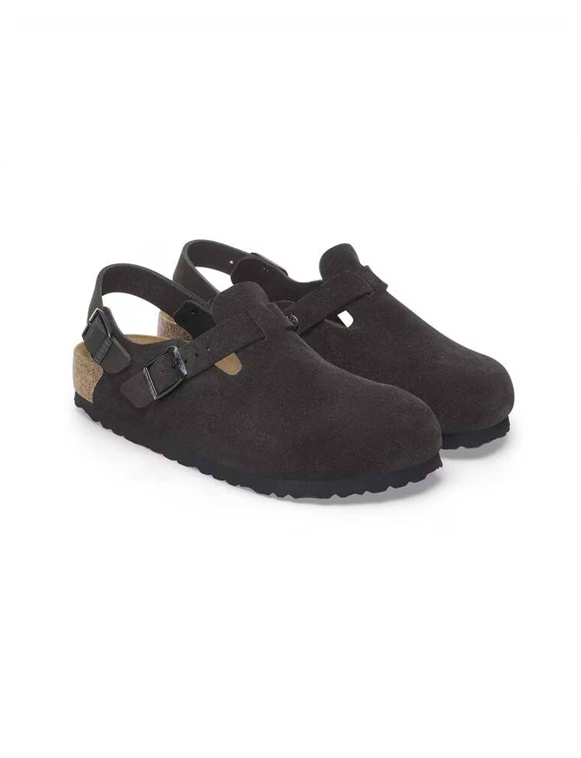 BIRKENSTOCK Tokio  Suede Leather BLACK