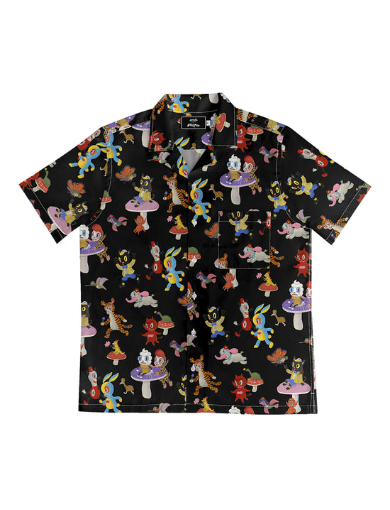 ARRELS EXCLUSIVE CAMP COLLAR SHIRT-ECO BLACK CATCH THE WIND x GARY BASEMAN (Copy)