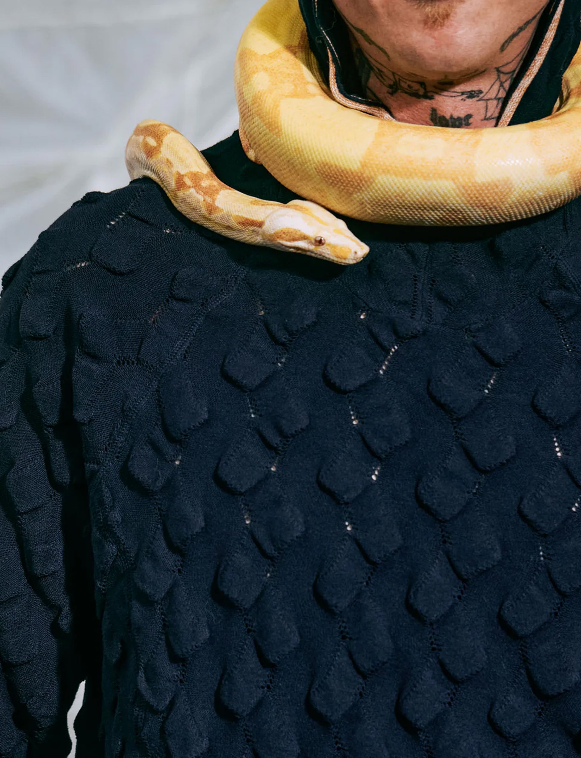 BRAIN DEAD Bubble Knit Hoodie - Midnight Blue