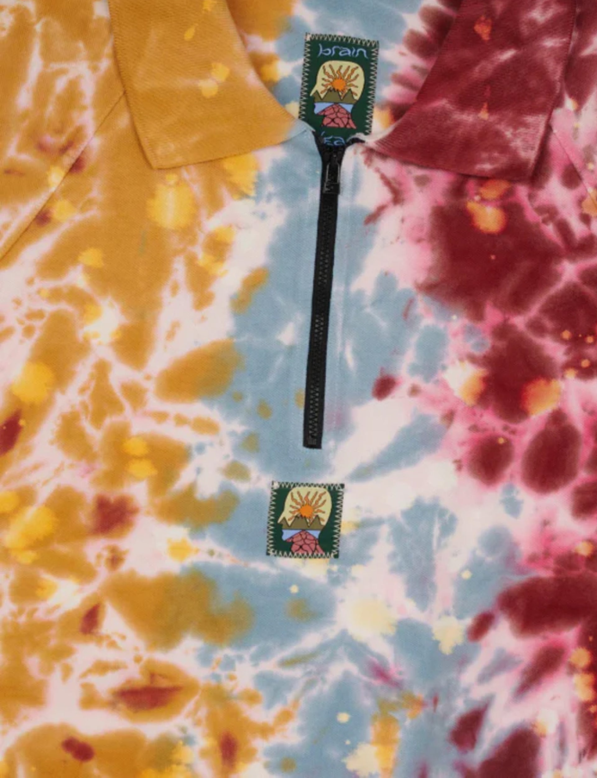 BRAIN DEAD DYED SHORT SLEEVE BOXED PIQUE POLO
