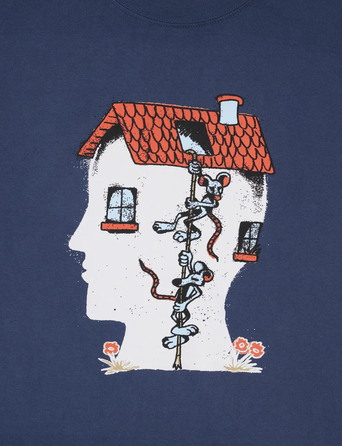 BRAIN DEAD House Mouse T-shirt - Blue