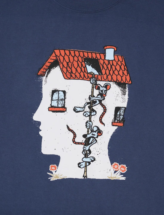 BRAIN DEAD House Mouse T-shirt - Blue