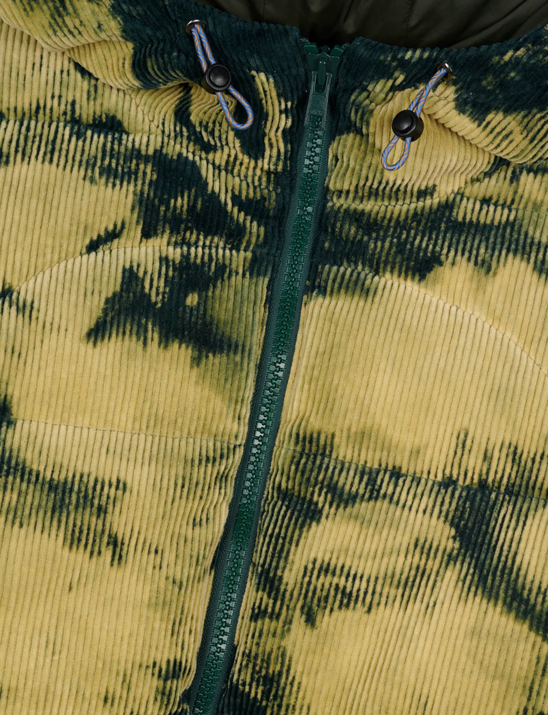 Brain Dead Bleach Dyed Dimension Puffer Jacket - Olive