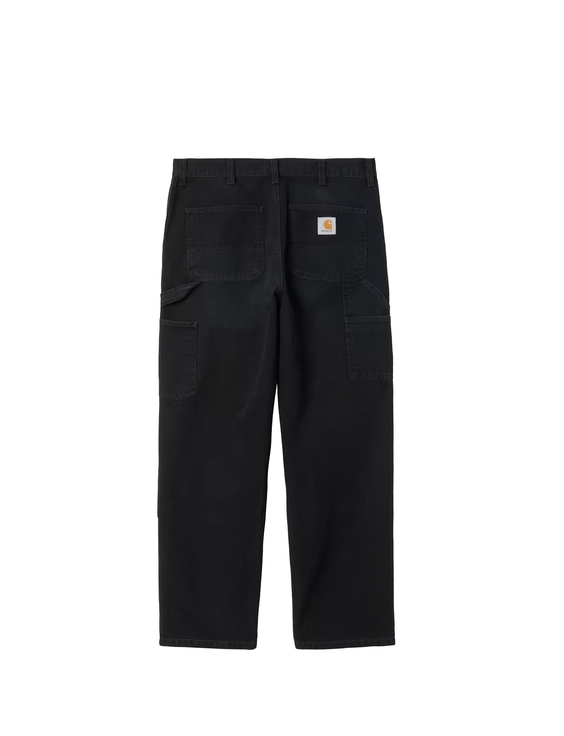 CARHARTT WIP Double Knee Pant 'Dearborn' Canvas Black, stone canvas