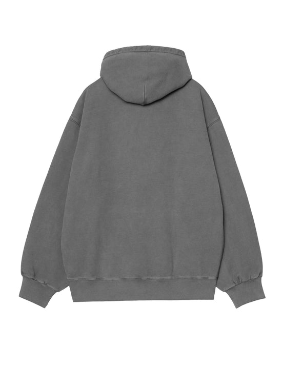 CARHARTT WIP Hooded Vista Sweatshirt Black, Garment dyed
