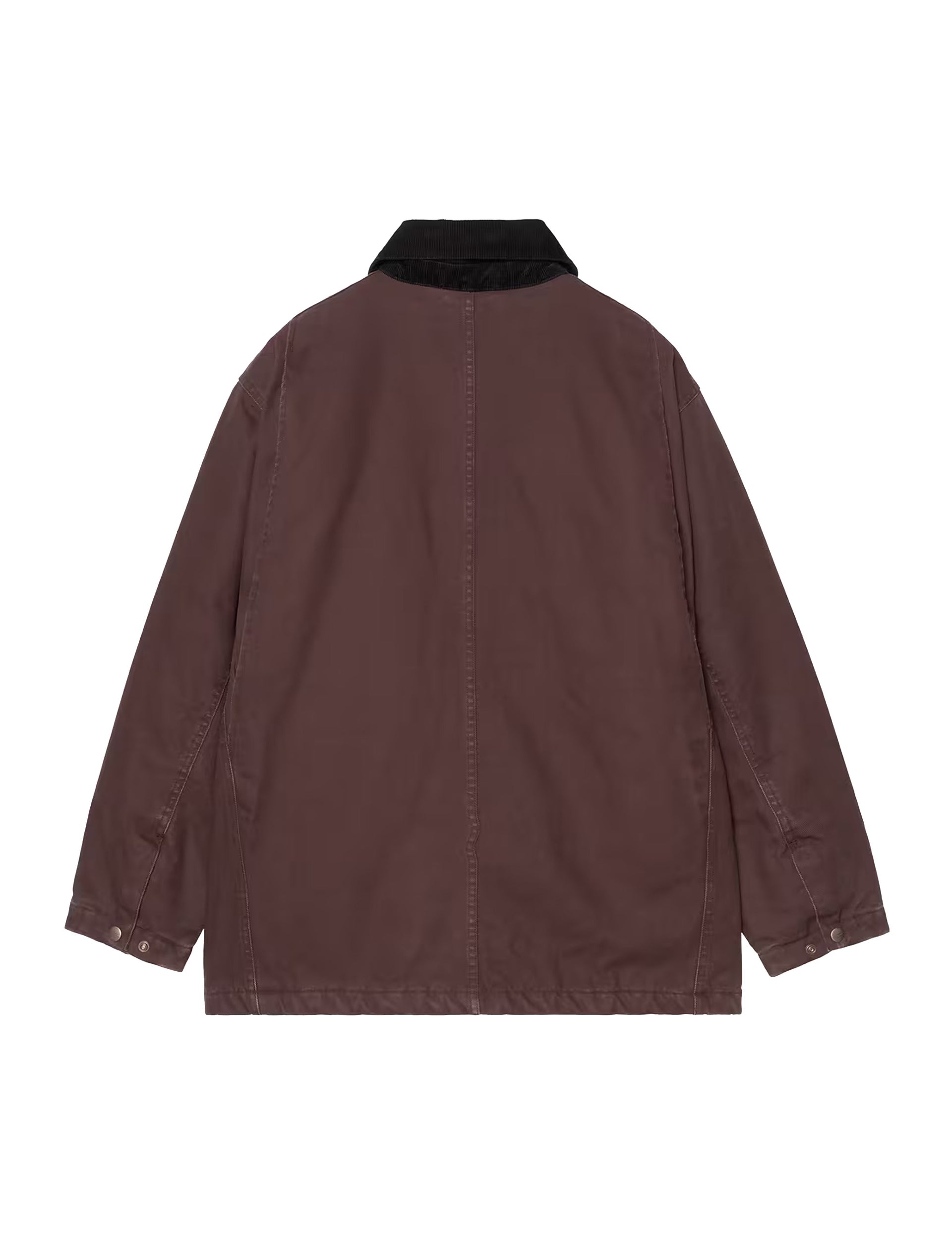 CARHARTT WIP Lander Coat Cotton Canvas Palisander / Black, stone washed