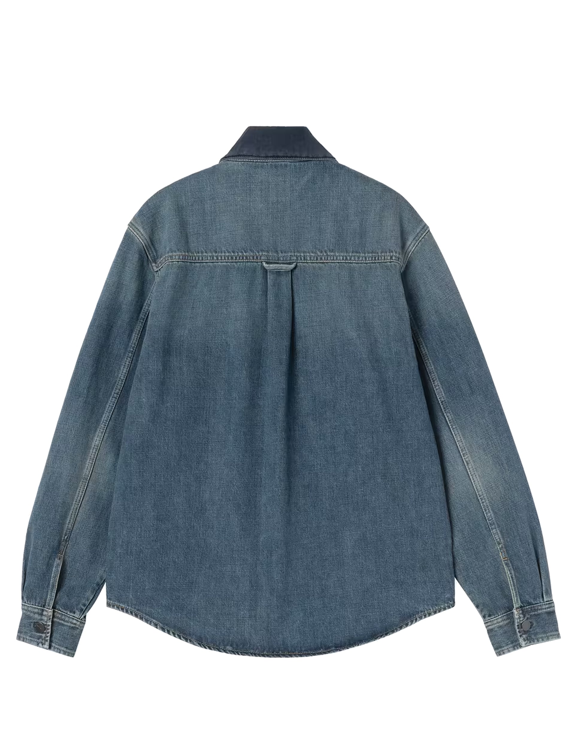 CARHARTT WIP Oakland Shirt Jac Blue / Dark Navy, Worn used wash