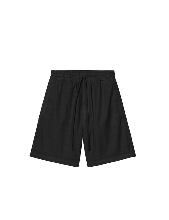 CARHARTT WIP Rainer Short Black, Garment dyed