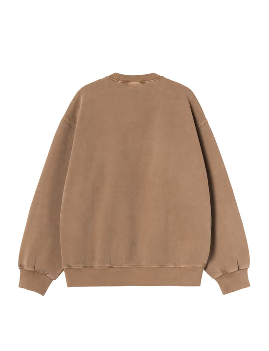 CARHARTT WIP Vista Sweatshirt WIP H Brown, Garment dyed