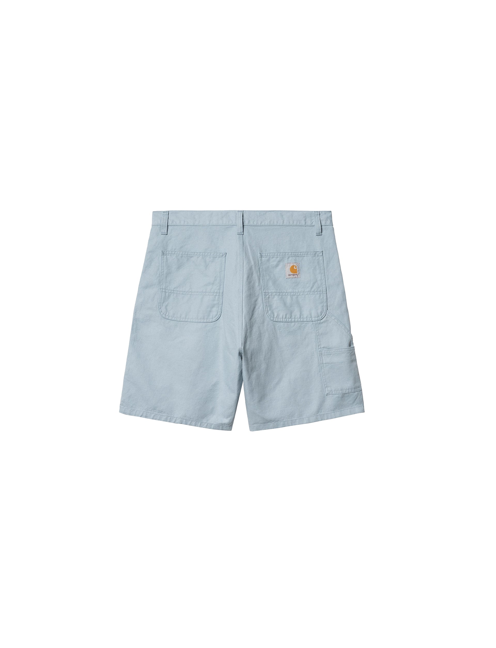 CARHARTT WIP Walter Single Knee Short 'Sullivan' Canvas Misty Sky, rinsed