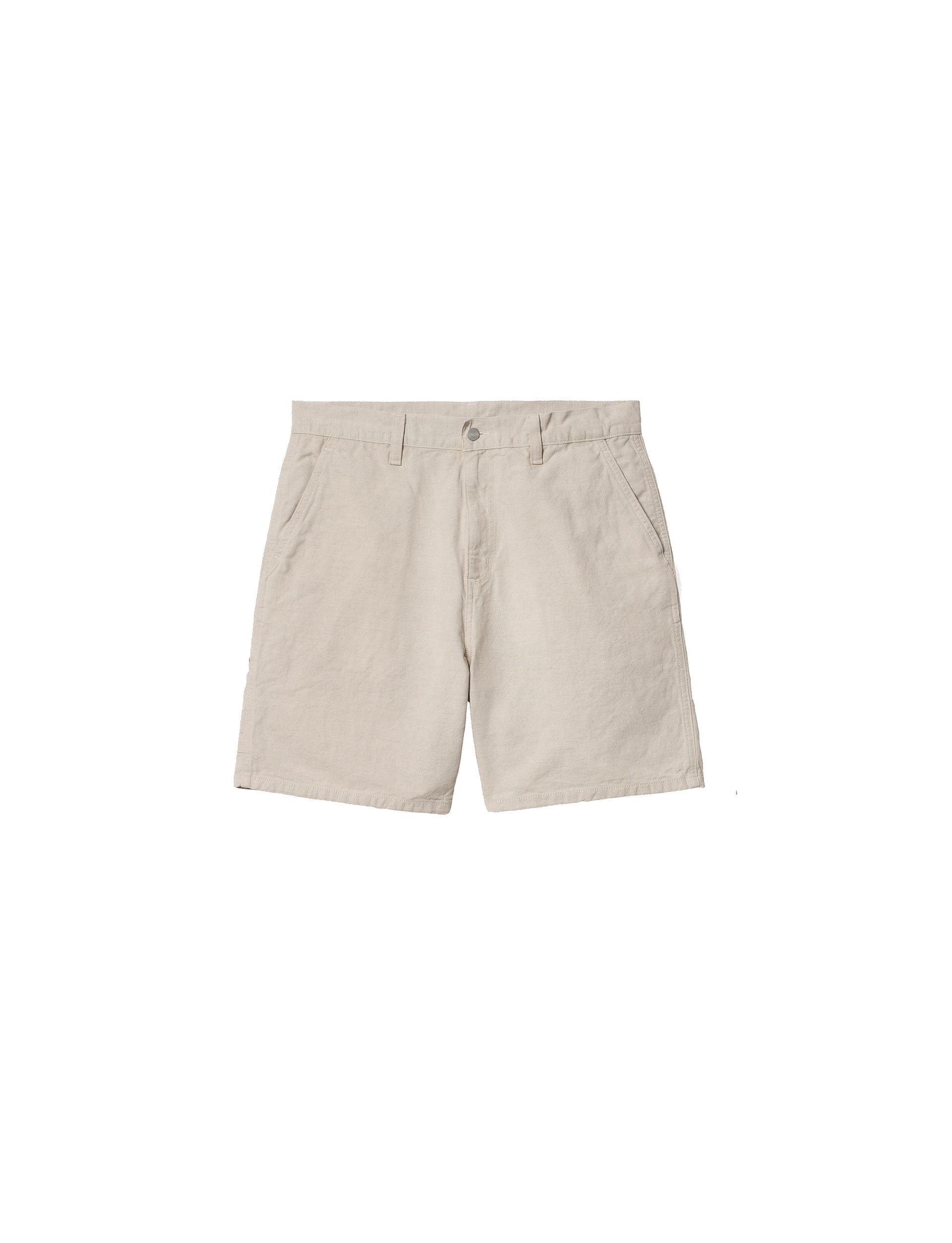 CARHARTT WIP Walter Single Knee Short 'Sullivan' Canvas Natural, rinsed