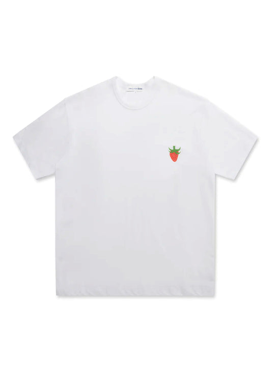 COMME DES GARÇONS SHIRT MENS T-SHIRT KNIT WHITE