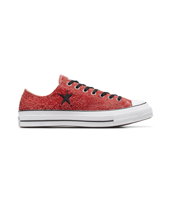 CONVERSE x STÜSSY: SUEDE CHUCK 70 LOW RED