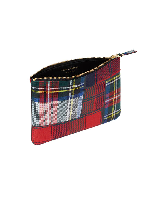 Comme des Garçons Wallet SA5100 Tartan Red