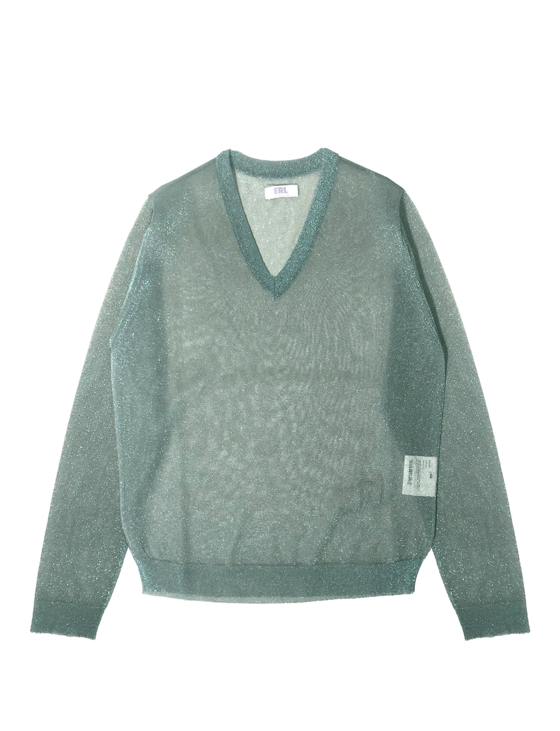 ERL LUREX PULLOVER KNIT SILVER