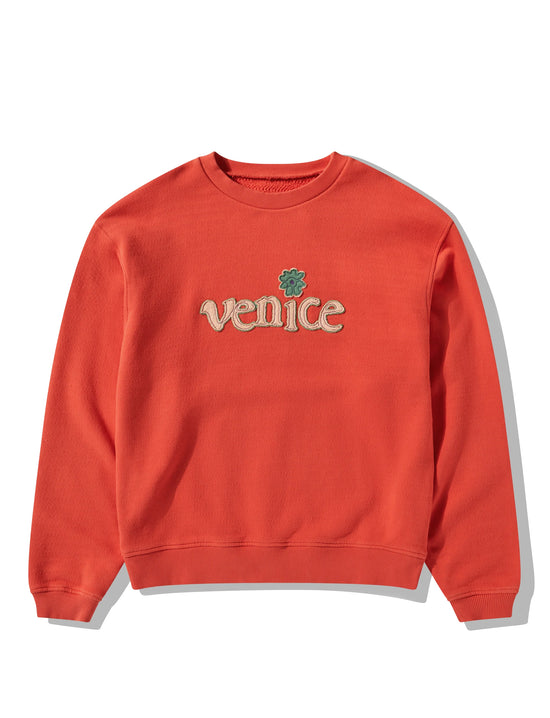 ERL RED VENICE CREWNECK KNIT