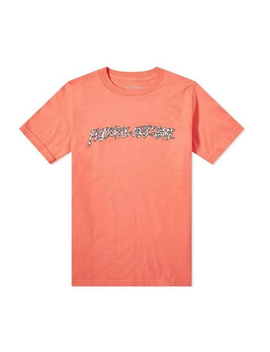 FUCKING AWESOME CHEETAH STAMP ORANGE T-SHIRT