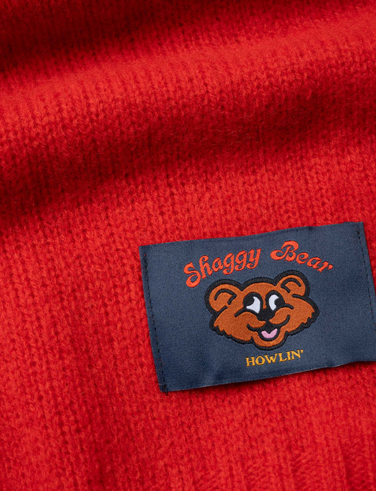 Howlin' Shaggy Bear Cardigan - Passion