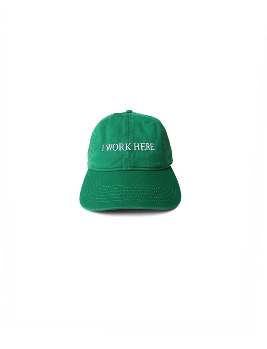 IDEA SORRY I WORK HERE GREEN HAT